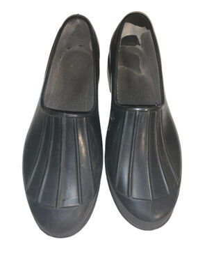 Women's Unbranded Black Rubber Rain Boots Size 7